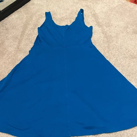 Gorgeous blue cotton tank dress - Picture 6 of 8